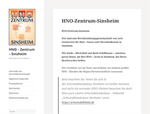 Tablet Screenshot of hno-zentrum-sinsheim.de